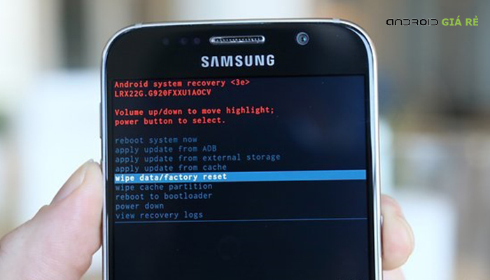 Cách khôi phục gốc máy Samsung S6 Active